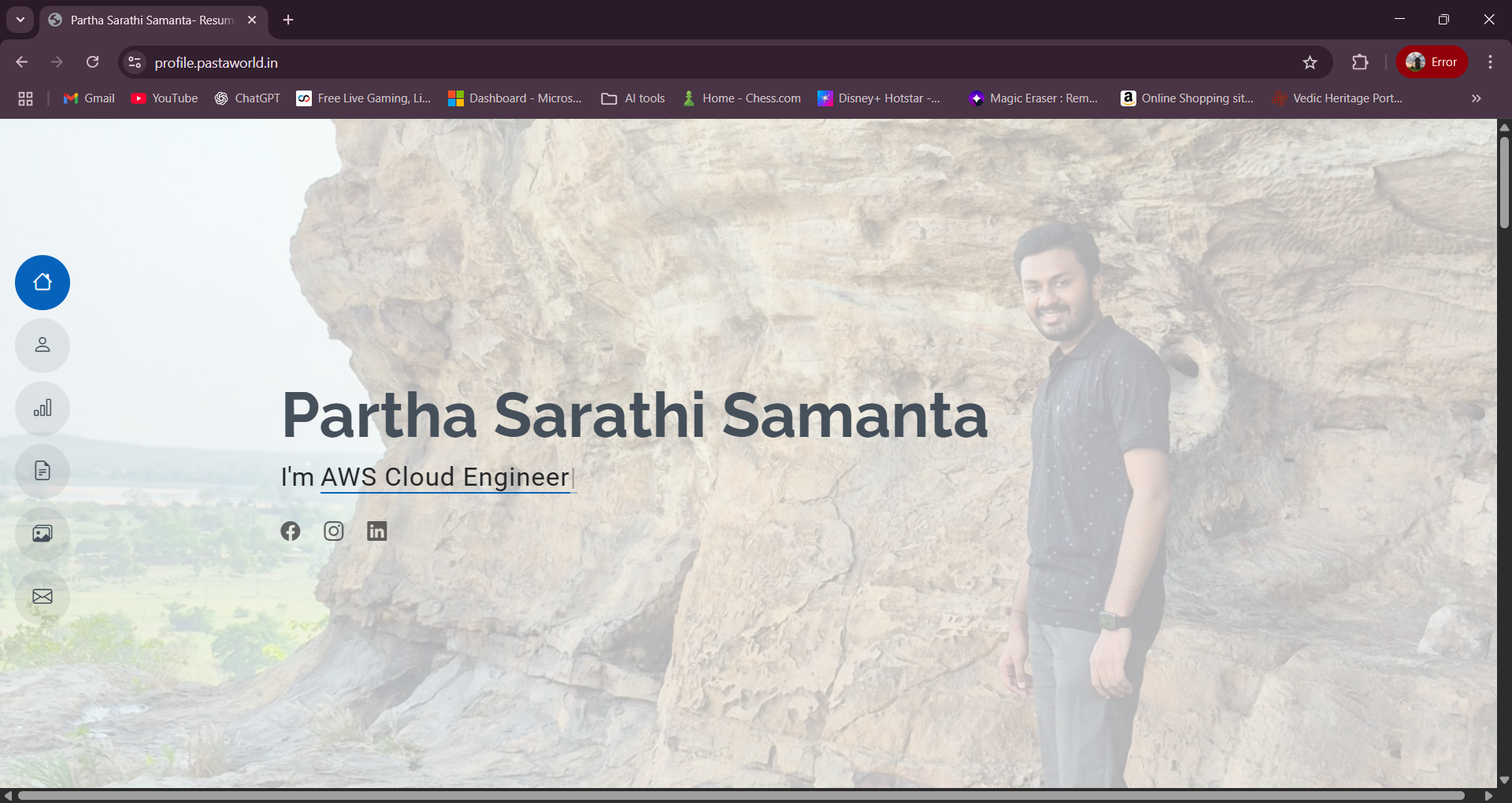 S3 Website Screenshot